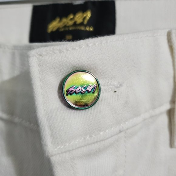 NWT BOSSI SPORTSWEAR White 3D Jeans Patron Of The New Edition HTF - Picture 2 of 13